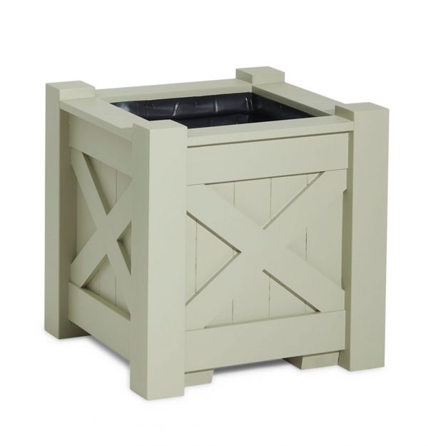 Painted wooden planter in French Grey