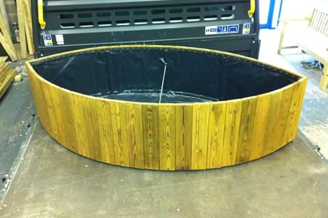 Custom made planter to meet our clients spec