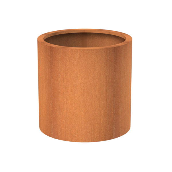 Round plant pot for outdoors