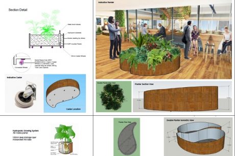 Ying Yang Shape Planter project plan