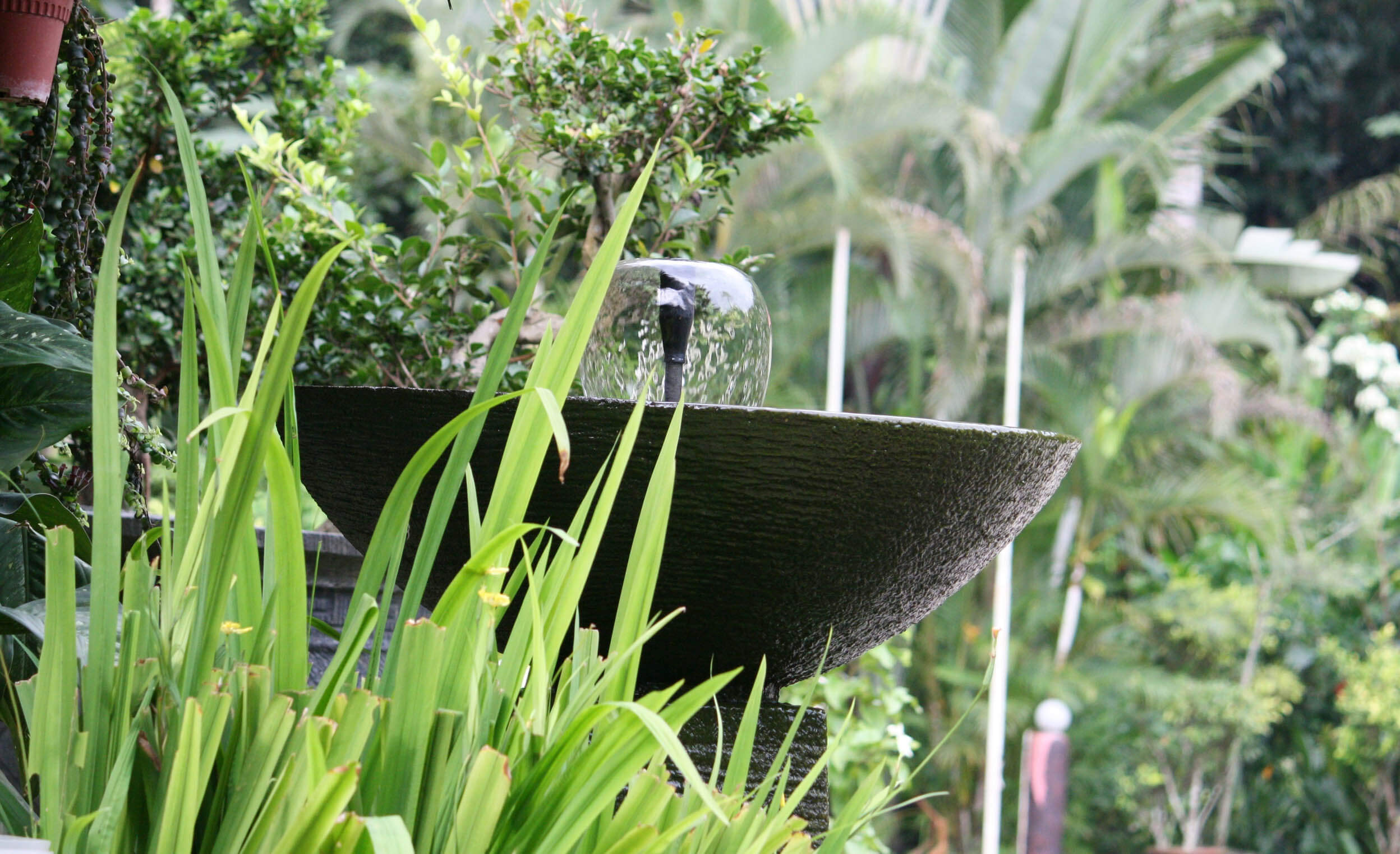 contemporary water feature