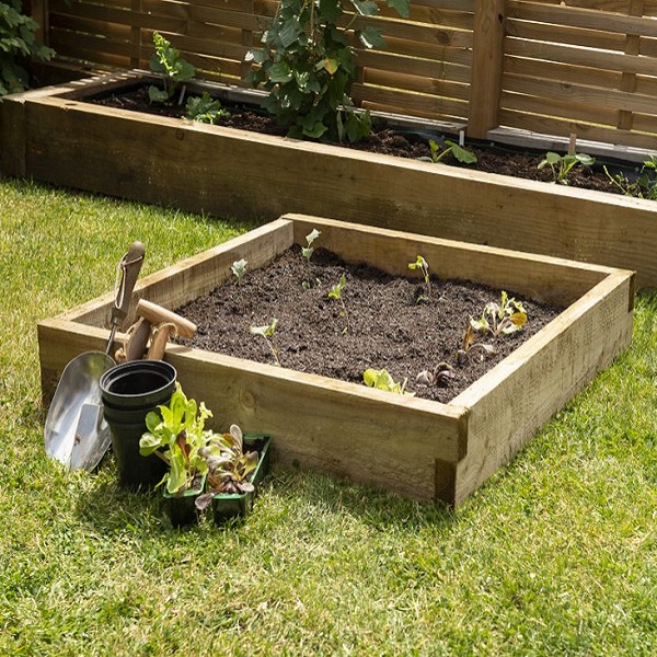 Timber Compact Raised Bed wooden planter