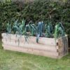 Timber Trough Raised Bed Wooden Planter