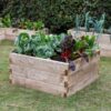 Timber Square Raised Bed Wooden Planter
