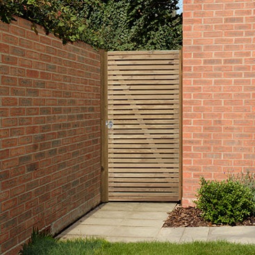 Double Slatted Gate