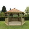 4.7m Hexangoal Premium Timber Gazebo