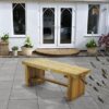 Double Timber Sleeper Bench 1.2m